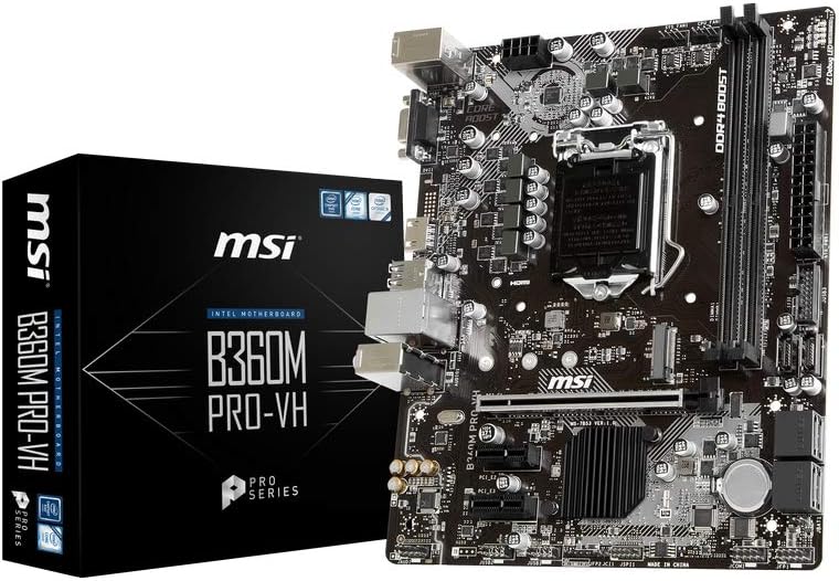 Msi B360M PRO-VH Intel LGA1151 DDR4 Micro ATX Motherboard