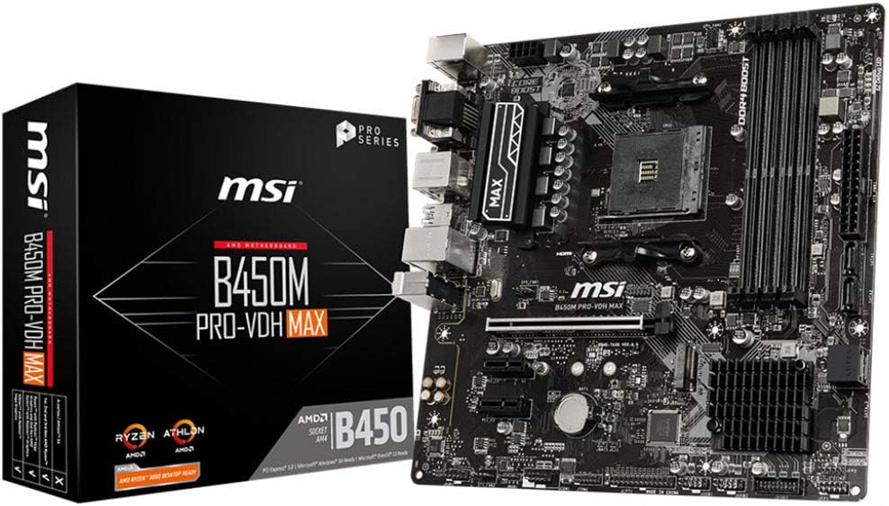 Msi B450M PRO-VDH Max AMD AM4 DDR4 Micro ATX Anakart