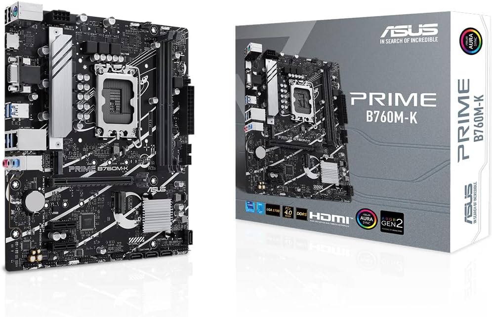 Asus Prime B760M-K Intel LGA1700 DDR5 Micro ATX Motherboard