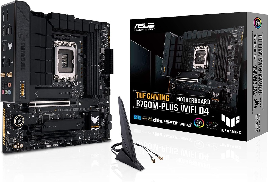 Asus Tuf Gaming B760M-PLUS Wi-Fi D4 Intel LGA1700 DDR4 Micro ATX Motherboard