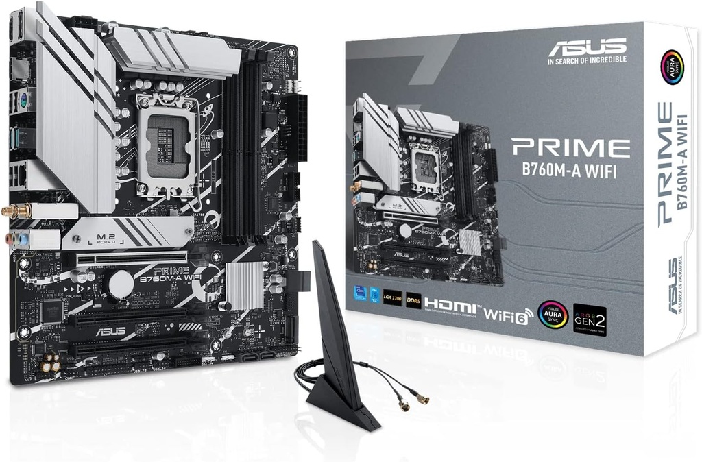 Asus Prime B760M-A Wi-Fi Intel LGA1700 DDR5 Micro ATX Motherboard