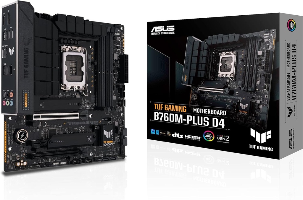 Asus Tuf Gaming B760M-PLUS D4 Intel LGA1700 DDR4 Micro ATX Motherboard