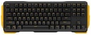 James Donkey 619S İngilizce Siyah/Mavi Switch Kablolu Mekanik Oyuncu Klavyesi