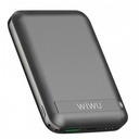 Wiwu Snap Cube Magnetic Wireless Şarj 10.000 mAh Power Bank, Gri