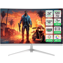 GamePower Vivid F10 24" Curved RGB 120Hz 1ms FHD Va Panel 2x2W Hoparlör Gaming Monitör, Beyaz
