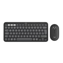 Logitech 920-012245 Pebble 2 Combo TKL Kablosuz Klavye Mouse Seti, Siyah