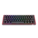 Redragon K617 Fizz RGB Red Switch TR Kablolu Mekanik Oyuncu Klavyesi, Siyah