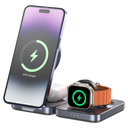 Unitek P1300AGY01 Qi2 3ü 1 Arada Kablosuz Şarj İstasyonu 15W Katlanabilir iPhone AirPods Apple Watch