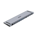 Unitek D1106AGY01 uHUB15+ USB-C KVM Docking Station Üçlü 4K HDMI DisplayPort 100W PD Çift Host Destekli