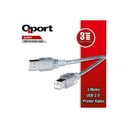 Qport Q-PR3 USB 2.0 Yazıcı Kablosu (Am-Bm) 3M