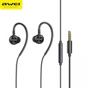Awei L3 3.5mm Mikrofonlu Kablolu Kulaklık, Siyah